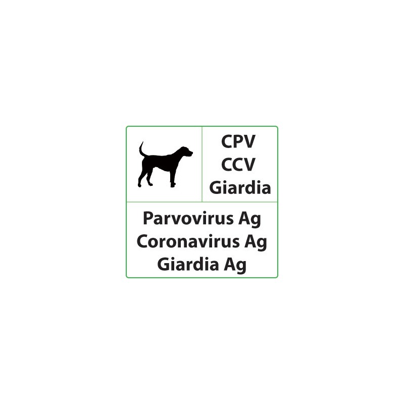Test veterinari Parvovirus + Coronavirus + Giardia per Cani