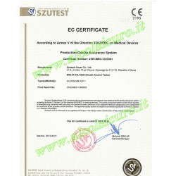 Etilometro professionale ALP1 PRINTER BT certificato CE 93/42 per